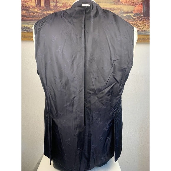 44R Brioni Aurelio Navy Striped Double Breasted Sport Coat - Picture 13 of 15